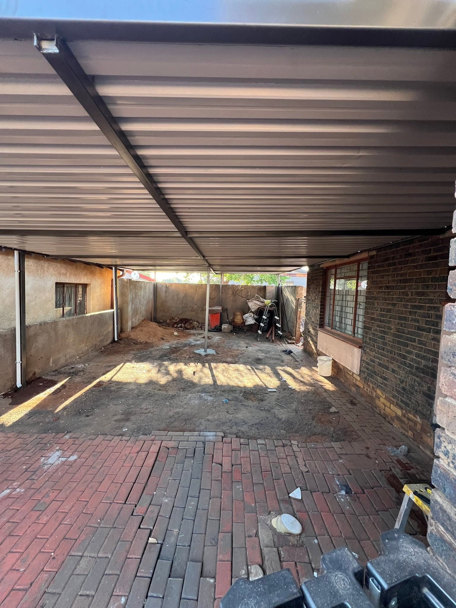 Custom Steel Carport and Modern Framing